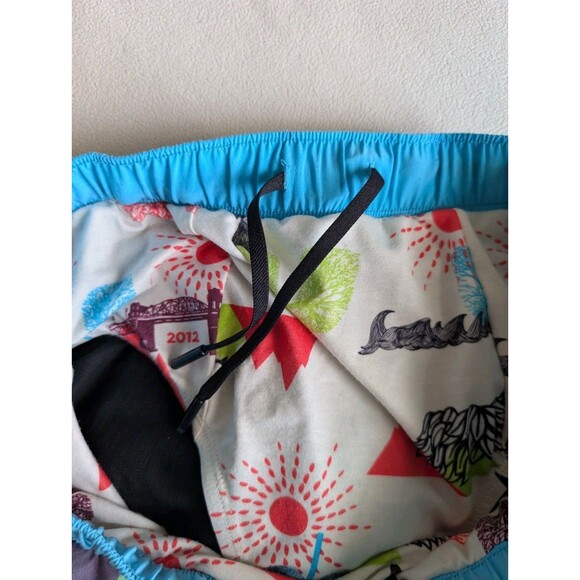 Lululemon Seawheeze Shorts Mens Large Blue Nylon Blend Stretch Running Gym - Picture 6 of 9